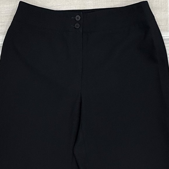 Armani Collezioni Wool Straight Leg Trouser Pants in Black Women’s - Picture 8 of 16